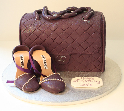 Birthday Cakes Recipes on Purple Bag Cake